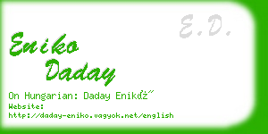 eniko daday business card